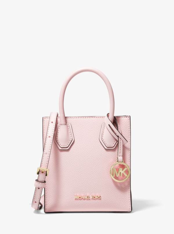 Damske Prenosná Taška Michael Kors Mercer Extra-Small Pebbled Leather Ruzove - Kabelky Michael Kors Obchod | ONBDU-8763